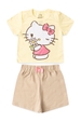 Conjunto Feminino Infantil Aroma da Flor - Hello Kitty