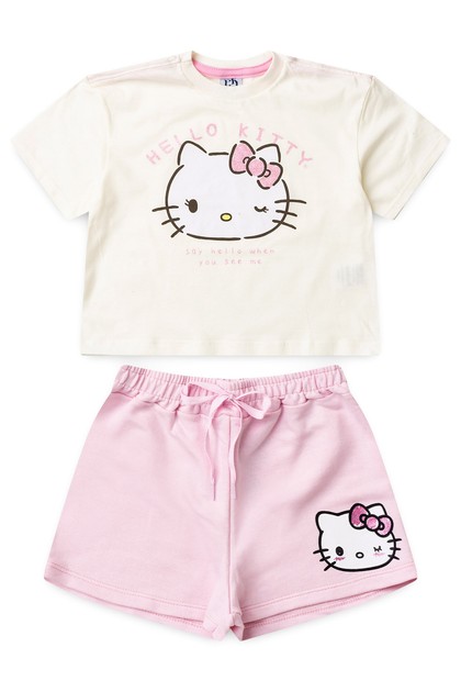 Conjunto Feminino Infantil Oi da Gatinha - Hello Kitty