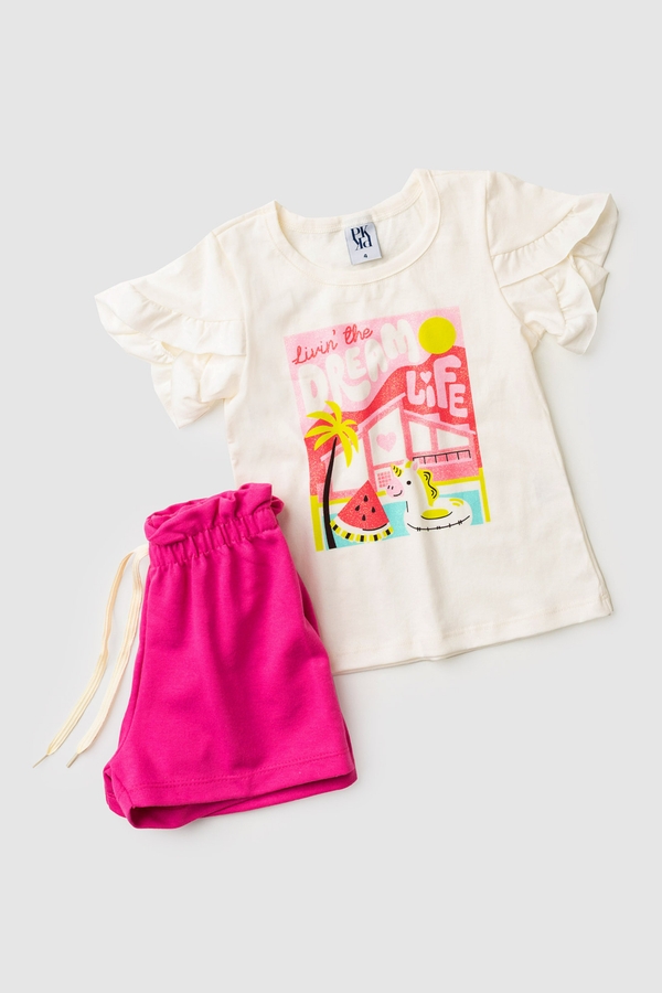 Conjunto Infantil Feminino Vivendo Um Sonho