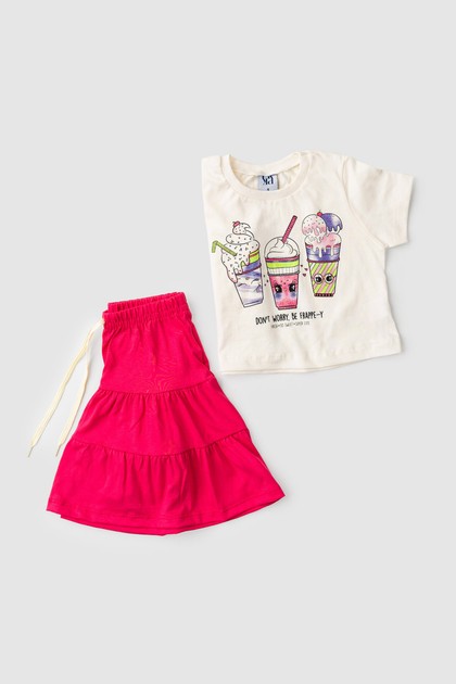 Conjunto Infantil Feminino Doce Milkshake