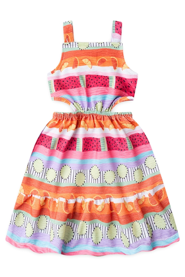Vestido Feminino Infantil Salada de Frutas