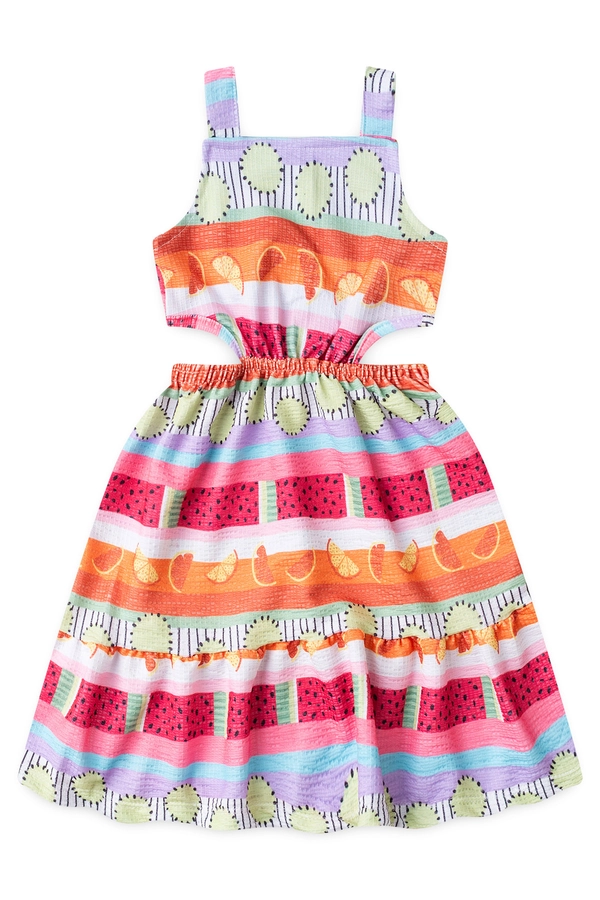 Vestido Feminino Infantil Salada de Frutas