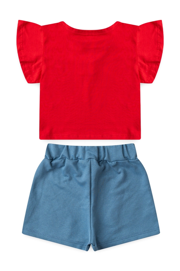 Conjunto Infantil Feminino Brilho de Borboleta
