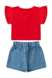 Conjunto Infantil Feminino Brilho de Borboleta