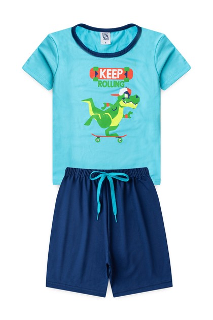 Pijama Infantil Masculino Jacaré Skatista
