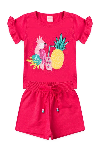 Conjunto Infantil Feminino Suco do Verão
