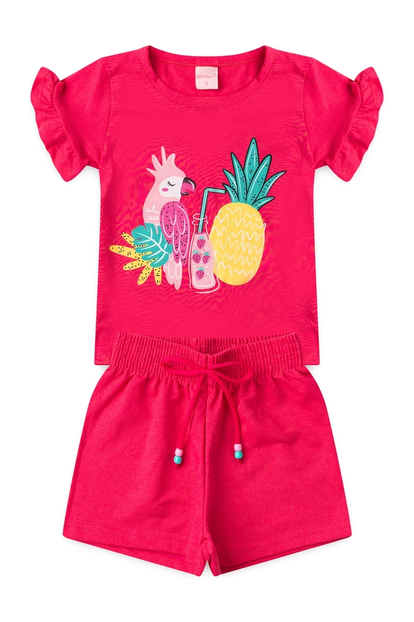 Conjunto Infantil Feminino Suco do Verão