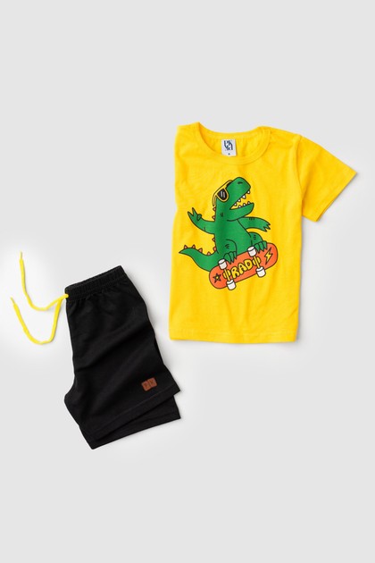 Conjunto Infantil Masculino Dino Skatista