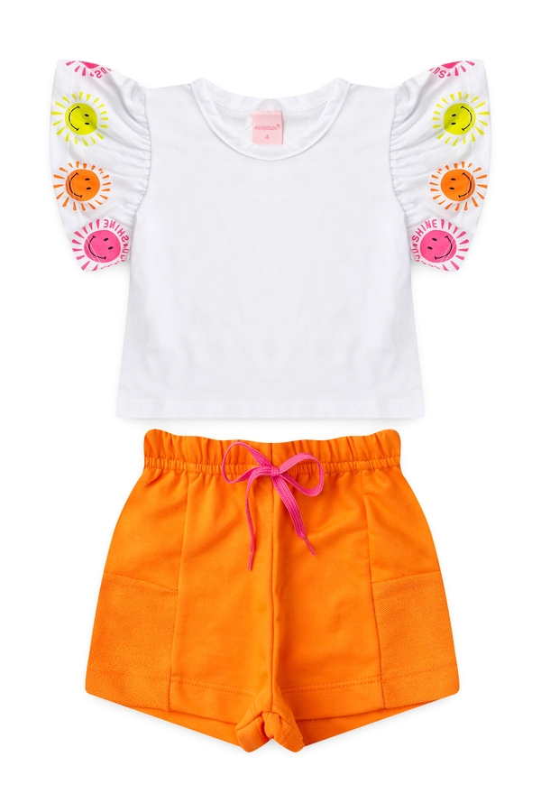 Conjunto Infantil Feminino Cores do Verão
