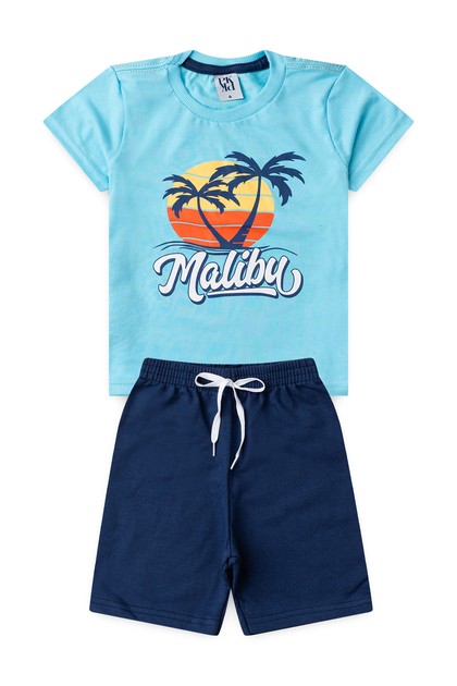Conjunto Infantil Masculino Verão na Praia