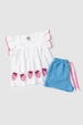 Conjunto Infantil Feminino Morangos Brilhantes
