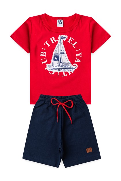 Conjunto Infantil Masculino Clube de Viagens