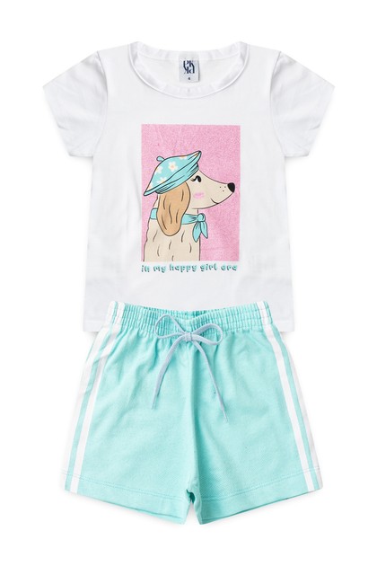 Conjunto Infantil Feminino na Era Feliz