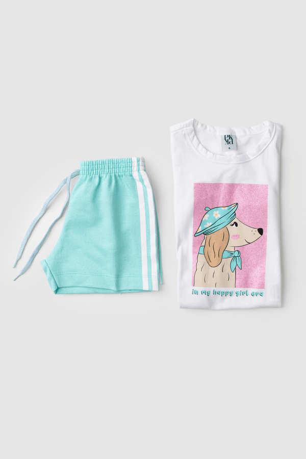 Conjunto Infantil Feminino na Era Feliz