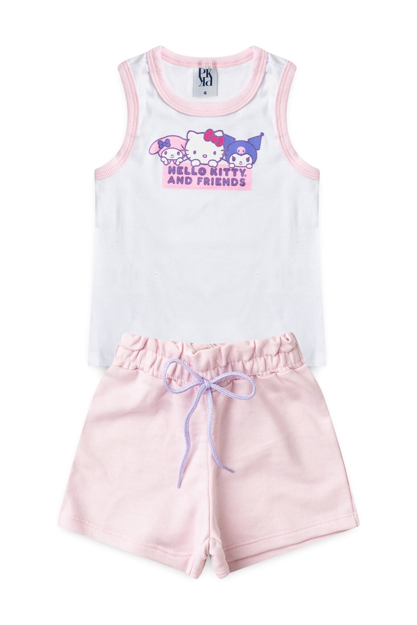Conjunto Feminino Infantil Amizade Verdadeira - Hello Kitty