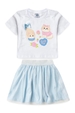 Conjunto Infantil Feminino Amor Felino