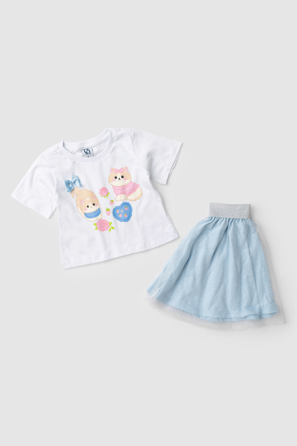 Conjunto Infantil Feminino Amor Felino