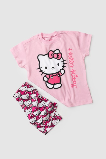 Conjunto Feminino Infantil Encanto da Gatinha - Hello Kitty