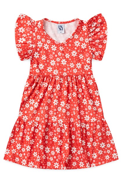 Vestido Feminino Infantil Pequena Florista
