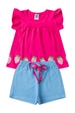 Conjunto Infantil Feminino Morango do Amor