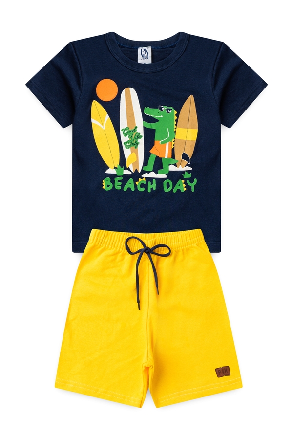 Conjunto Infantil Masculino Jacaré Praiano