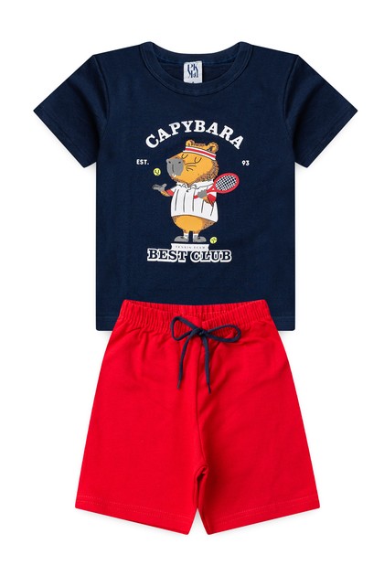Conjunto Infantil Masculino Capivara Tenista