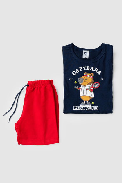 Conjunto Infantil Masculino Capivara Tenista