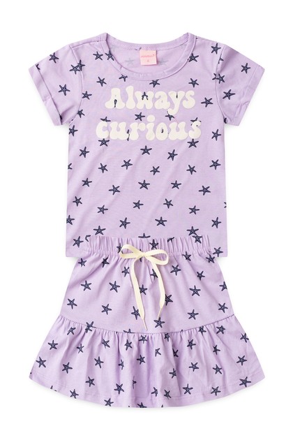 Conjunto Infantil Feminino Sempre Curiosa