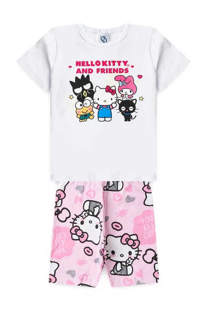 Conjunto Feminino Infantil Registrando Momentos - Hello Kitty
