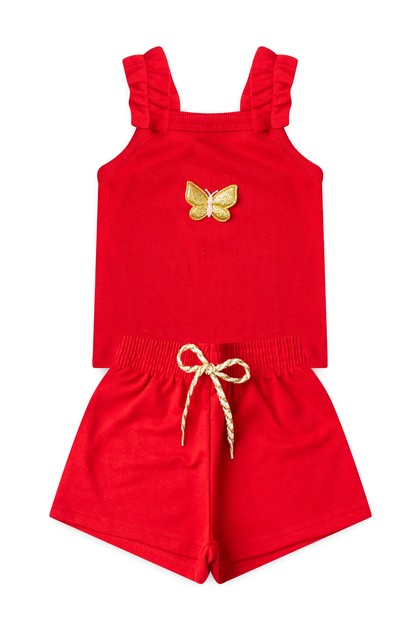 Conjunto Feminino Infantil Amor de Borboleta