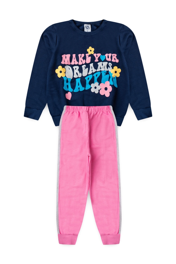 Conjunto Feminino Infantil Faça Acontecer
