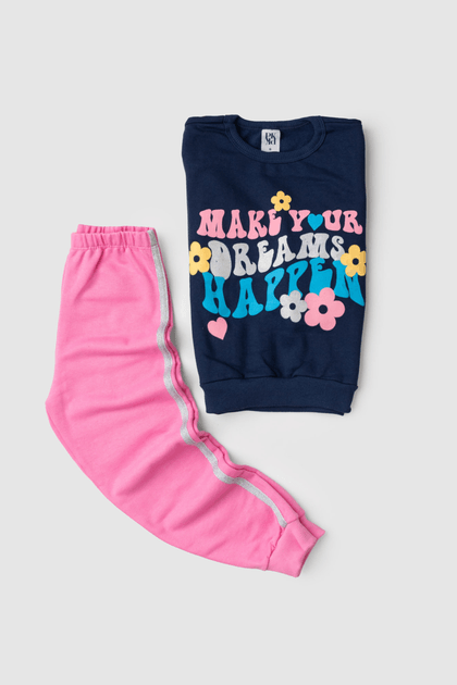 Conjunto Feminino Infantil Faça Acontecer