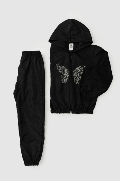 Conjunto Infantil Feminino Borboleta de Strass