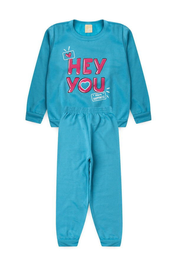 Conjunto Feminino Infantil Mais Felicidade