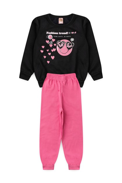 Conjunto Feminino Infantil Tendência da Moda