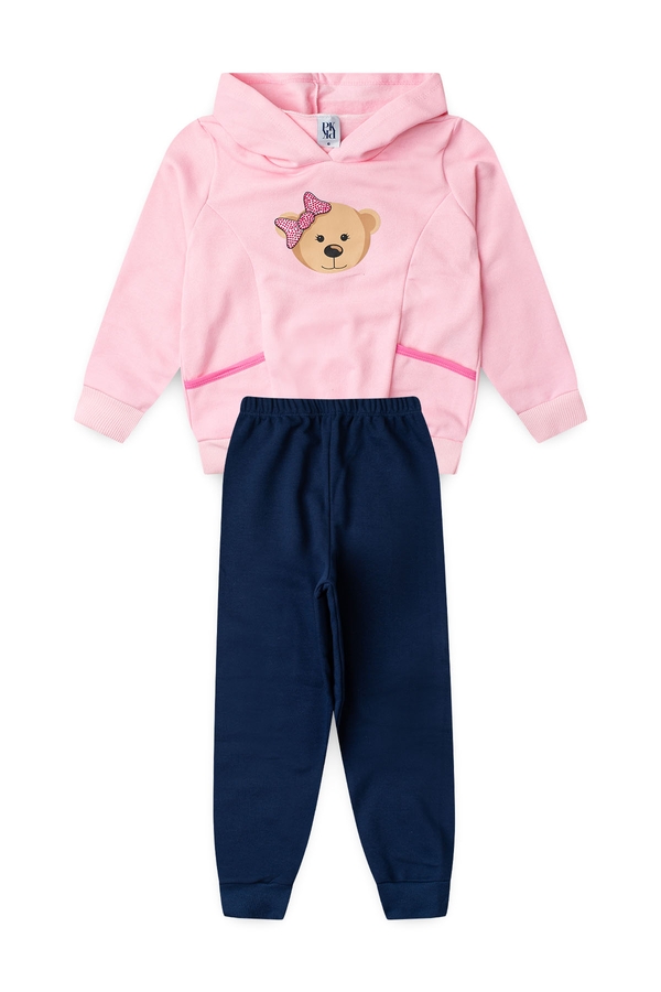 Conjunto Feminino Infantil Ursinho Delicado