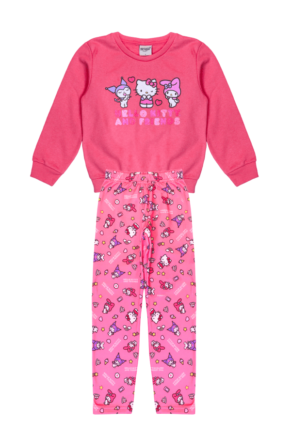 Conjunto Feminino Infantil Rosa - Hello Kitty