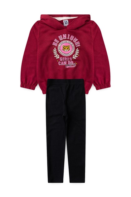 Conjunto Feminino Infantil Corajosa