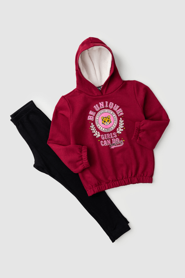 Conjunto Feminino Infantil Corajosa