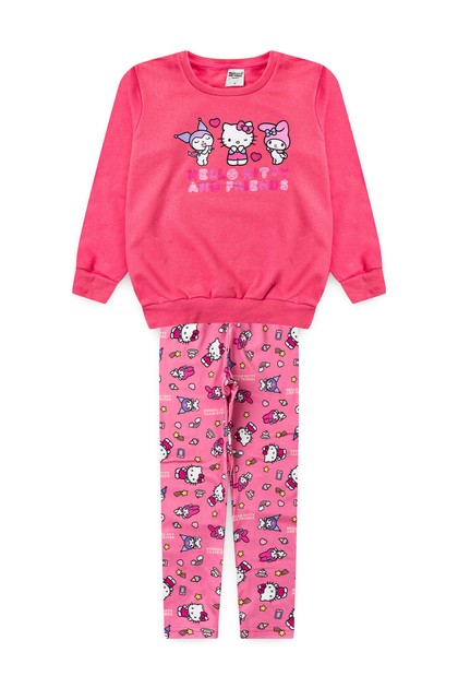 Conjunto Feminino Infantil Rosa - Hello Kitty
