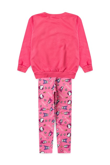Conjunto Feminino Infantil Rosa - Hello Kitty