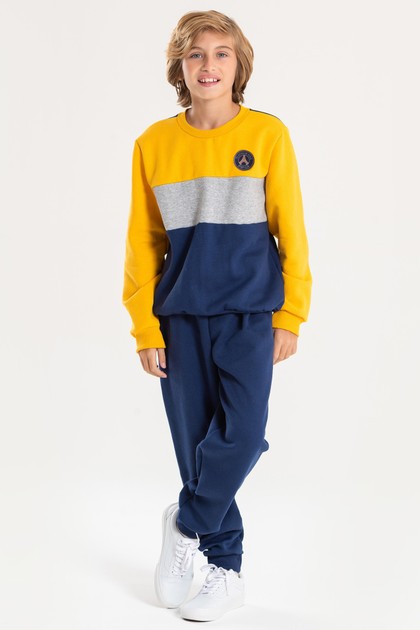Conjunto Infantil Masculino Trio Mágico de Cores