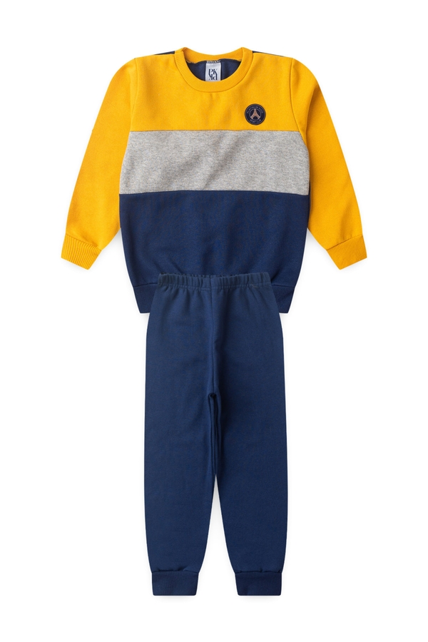Conjunto Infantil Masculino Trio Mágico de Cores