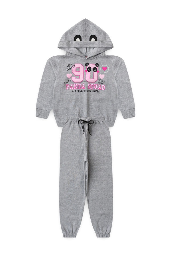 Conjunto Feminino Infantil Esquadrão Panda