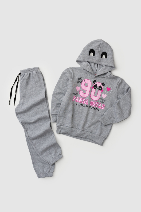 Conjunto Feminino Infantil Esquadrão Panda