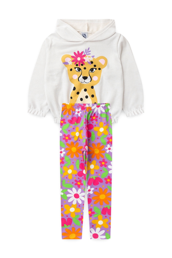 Conjunto Feminino Infantil Oncinha da Natureza