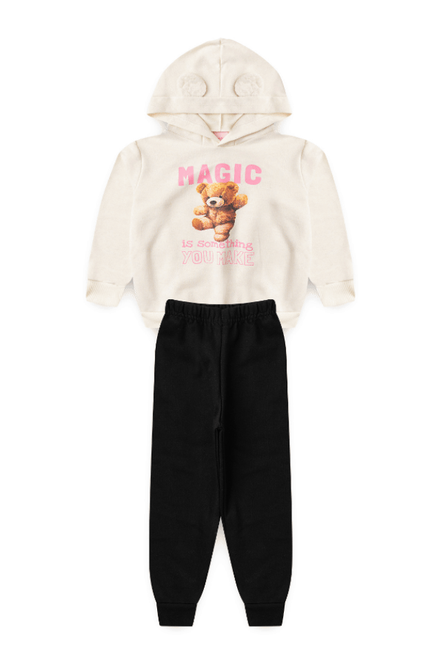 Conjunto Feminino Infantil Magia de Urso