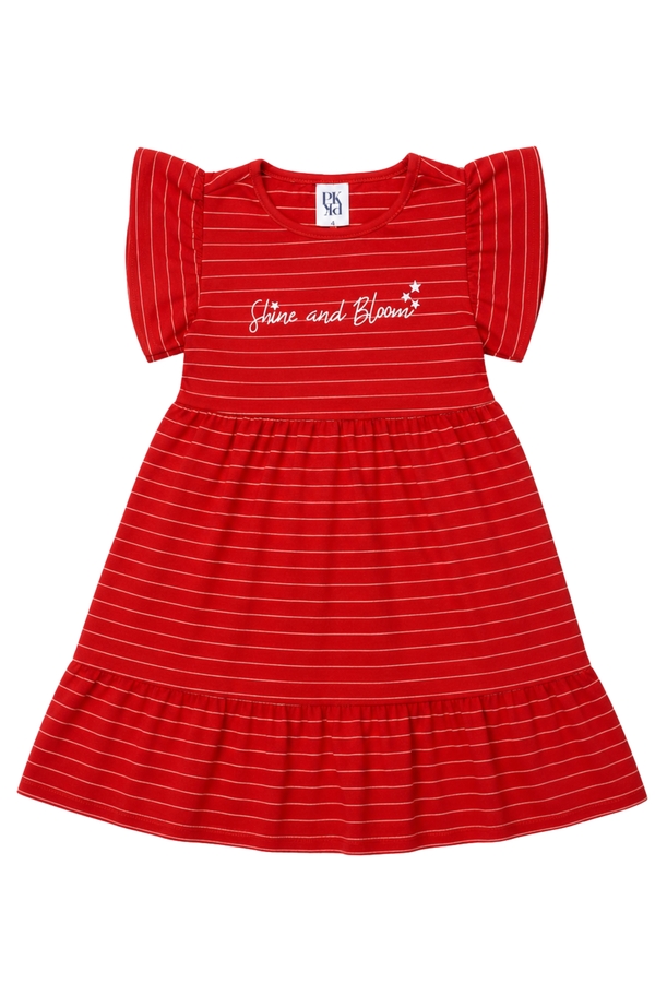 Vestido Feminino Infantil Brilhar e Florescer