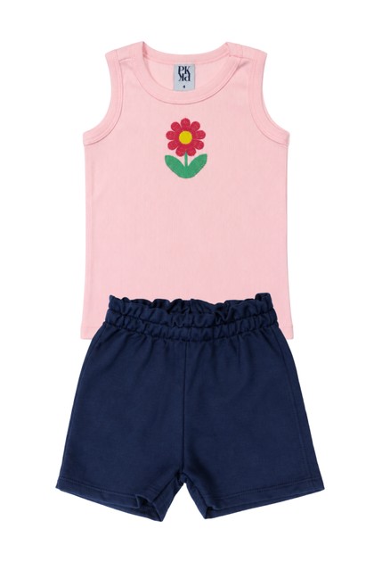 Conjunto Feminino Infantil Doce Pétala