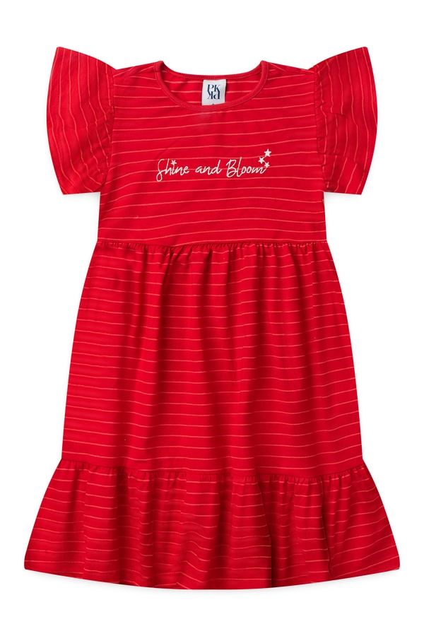 Vestido Feminino Infantil Brilhar e Florescer